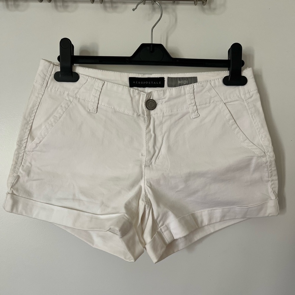 Aeropostale MIDI White Summer Shorts